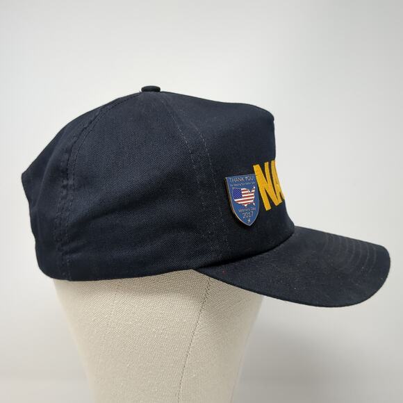 Navy Snapback 5 Panel Cap Blue One Size Adjustable Embroidered Outdoor P Brand - Picture 5 of 9